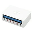 thumbnail image 2 of WLX-818F Wireless Smart USB Display Charger 6 Port 40W Fast Charger with LED Display Multifunctional Charging Head(US Plug ), 2 of 14
