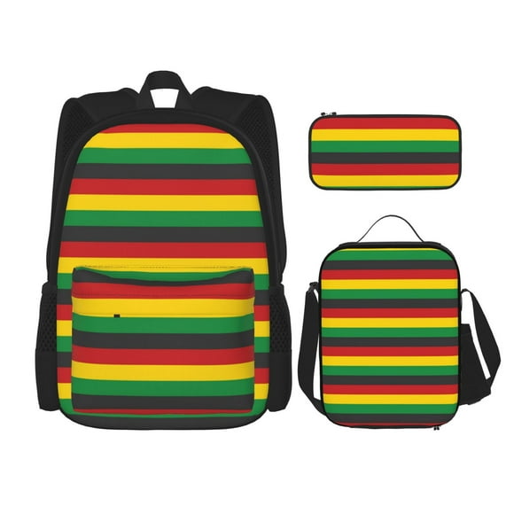 Balery Music Colors 1 Mochila escolar 3 en 1 para niños: mochila resistente con lonchera térmica y estuche para lápices. Mochila escolar para niños y niñas.