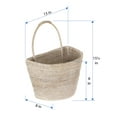 thumbnail image 5 of Kouboo La Jolla Rattan Wall Basket with Handle, Basket Bin for Storage Organize for Home, Office Bedroom, Plants, Small / White Wash, 5 of 8