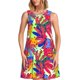 thumbnail image 1 of Balery Colorful Bananas Vestidos de verano para mujer con estampado: vestido holgado sin mangas, vestido playero informal y cómodo para días calurosos., 1 of 7