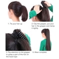 thumbnail image 2 of Long Curly Wavy  Tail, High Temperature Fiber Secure Extension Long Curly Ponytail Clip In Lightweight For Weddings, 2 of 7
