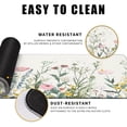 thumbnail image 4 of White Wildflower Desk Pad Hand Drawn Gaming Floral Mouse Pad Large Mouse Pad for Desk Computer Pc Laptop Office Decor for Women, Anime Mouse Keyboard Pad Stitched Edges (31.5x11.8 in), 4 of 6