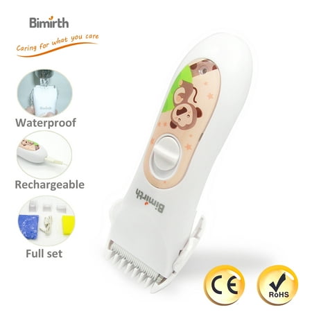 Kids Hair Clipper Child Safe ultra quiet Cordless Waterproof for Baby and (Best Baby Hair Trimmer)