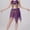 Purple, variant on Women Mesh Sequin Belly Dance Skirt Performance Costume Ballroom Dancewear