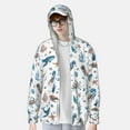 thumbnail image 2 of Balery Undersea Animals Sudadera ligera de manga larga con capucha y protección solar UPF 50+ para hombre y mujer, ideal para pesca y running-Small, 2 of 7