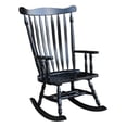 thumbnail image 4 of International Concepts Solid Wood Rocking Chair in Antique Black, 4 of 10