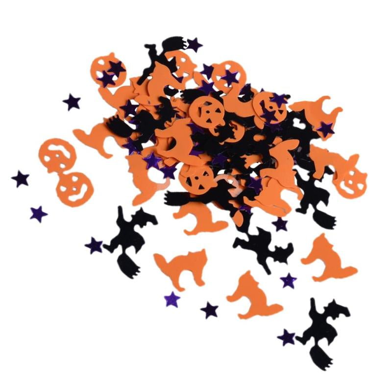 Negro Púrpura Y Naranja Fenteer Paquete De 30 G Happy Halloween Sprinkle Table Confetti DIY Craft Accessories
