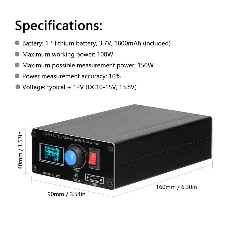 hobbyant ATU-100 1.8-55Mhz100Wメタルアクセサリー