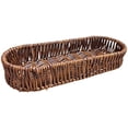 thumbnail image 1 of Cesta de pan, cesta Rectangular para servir, cesta de almacenamiento de alimentos de ratán de imitación para exhibición de comida, restaurante en casa y fiesta, 1 of 5