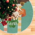 thumbnail image 5 of GZHJMY St. Patrick's Day Shamrock Christmas Tree Skirt Tree Skirt for Holiday Party Home Christmas Day Ornaments, 47.2", 5 of 6