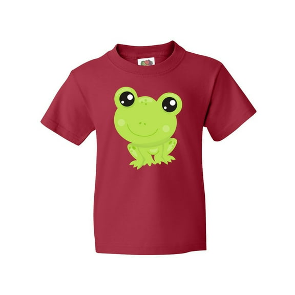Inktastic Cute Frog, Little Frog, Baby Frog, Green Frog Youth T-Shirt