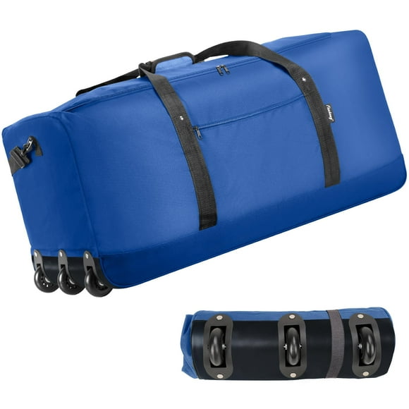 Bolsa de viaje Finnhomy plegable de 120 litros con 3 ruedas, 82 x 36 x 40 cm
