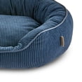 thumbnail image 3 of Vibrant Life Medium Oval Corduroy Cuddler Dog Bed, Blue, 24" x 20", 3 of 6