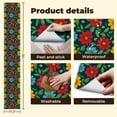 thumbnail image 4 of Peel and Stick Wallpaper Contact Paper Floral Daisy Modern Red Yellow Blue Daisies Red Flowers Yellow Flowers Self Adhesive and Removable 17.7in x 118in, 4 of 8