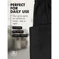 thumbnail image 6 of North 15 Men's Super Soft Micro Fleece Lounge Pants-1224-Blk-5XL, 6 of 9