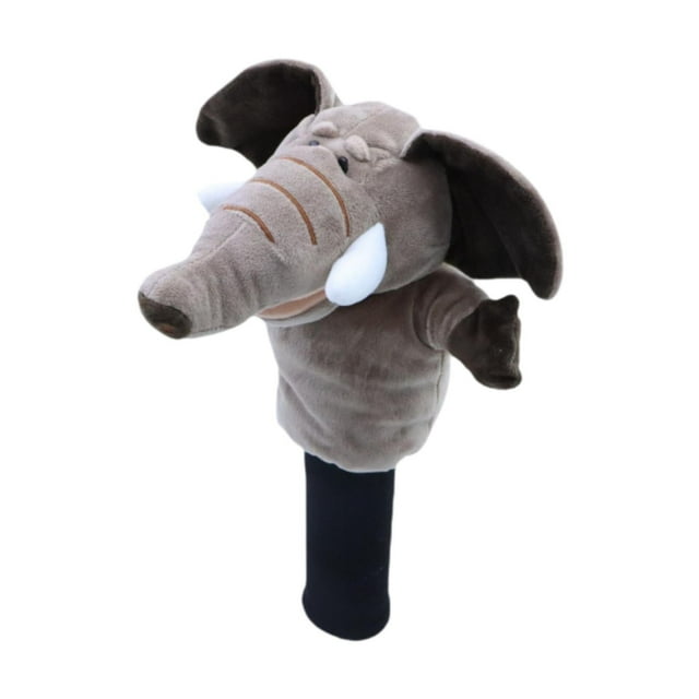 Funda de madera para palos de golf con forma de animal de peluche