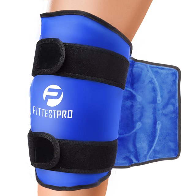 Paquete de hielo para rodillas Wrap Fittest Pro para aliviar el dolor y la terapia de frío y calor