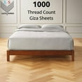 thumbnail image 2 of LuckShree Full Size 4-PC Sheet Set - 1000-TC Giza Cotton 12" Deep Pockets - Silver Grey Color, 2 of 7