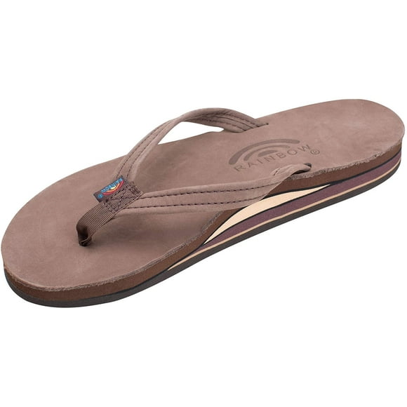 Rainbow Sandals Leather Narrow Strap