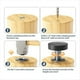 thumbnail image 3 of Patas Niveladoras para Muebles con Tuercas en T, Niveladores Ajustables con Rosca UNC de 1/4 Pulg.-20, Niveladores de Patas, Patas de Mesa Atornilladas para Deak, 3 of 5