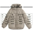 thumbnail image 2 of Gamivast Womens Quilted Jackets with Hoods Loose Full Zip Button Down Winter Coats Casual Warm Side Split Drawstring Outerwear with Pockets Solid Fashion Outfits, 2 of 5