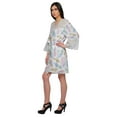 thumbnail image 4 of Moomaya Printed Robe For Girls Cotton Plus Size Nightwear Summer Bathrobes, 4 of 6