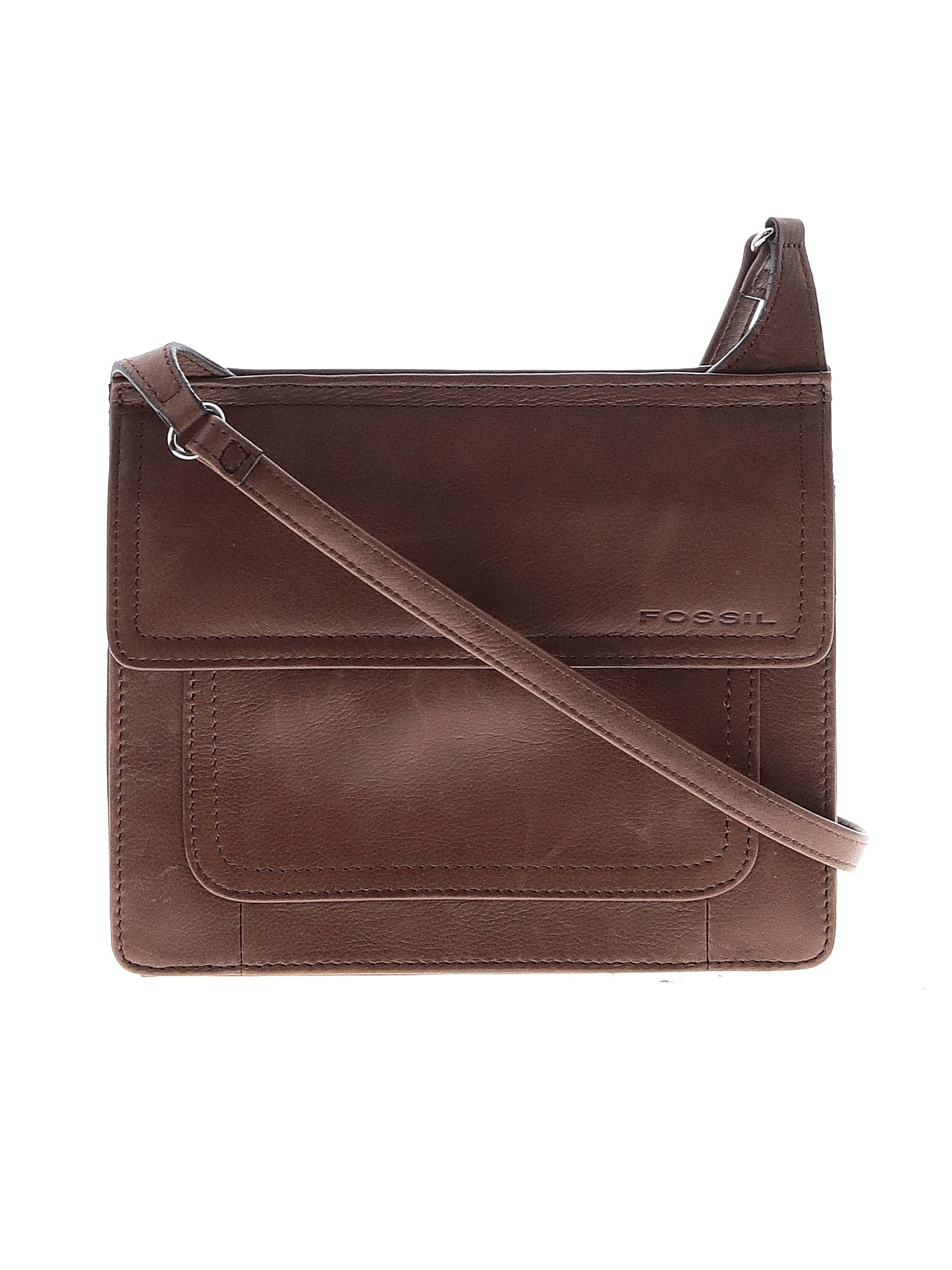 Gently Used Fossil Leather Crossbody Bag Womens Brunei Ubuy