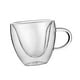 thumbnail image 5 of Taza de café de doble pared de borosilicato Vasos resistentes al calor Taza de bebidas calientes Tazas de vidrio de té para Leche Hogar 150ml BLESIY taza de café, 5 of 8