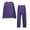 Purple, variant on Women's Athleisure Set 2 Piece Solid Color Long Sleeve Sweatshirt and Pants Comfy Sportswear