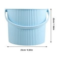 thumbnail image 2 of HLONK Shower Bucket Camping Plastic Buckets with Handles Travel Sky-blue, 2 of 7