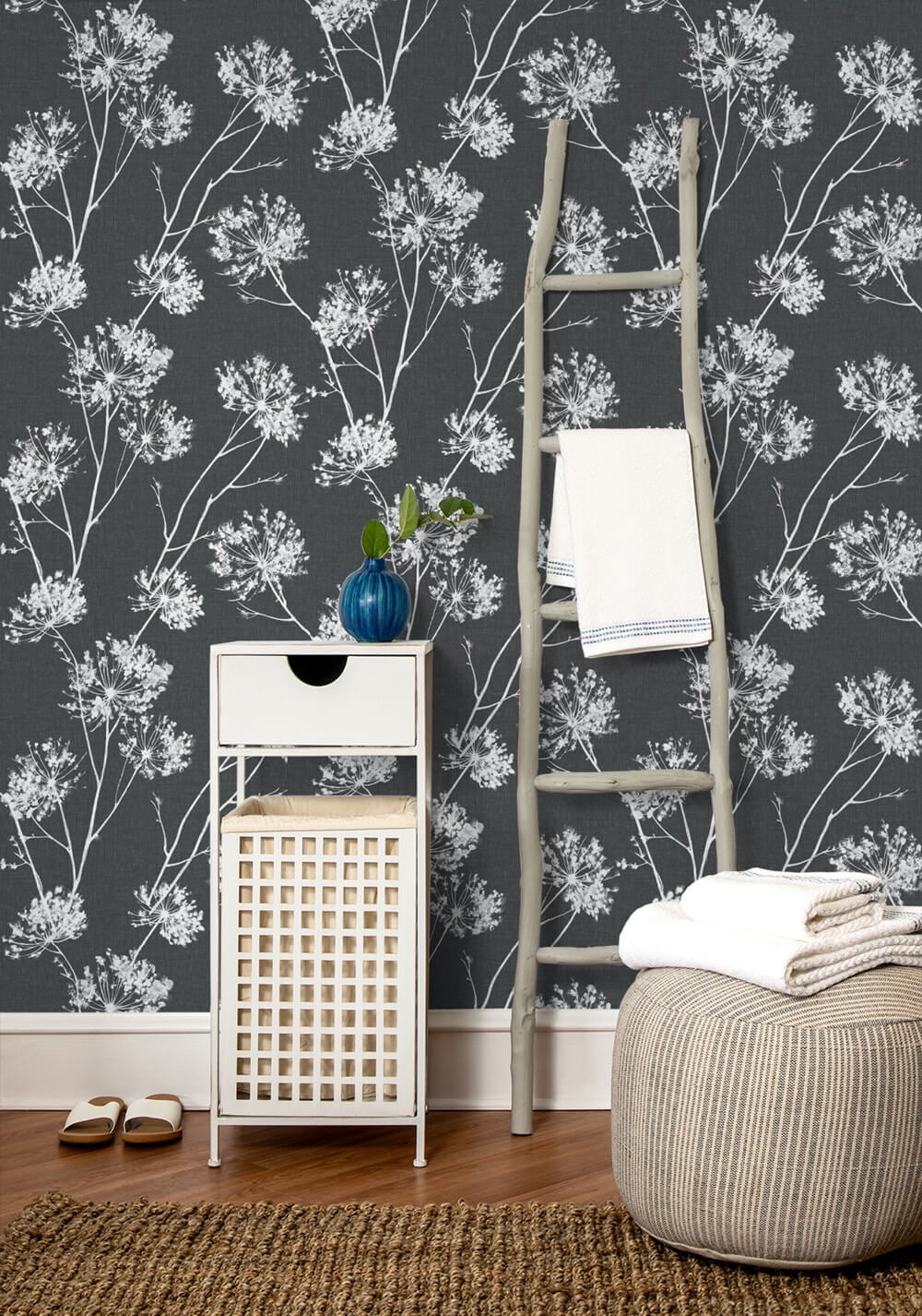 NextWall One O'Clocks Peel and Stick Wallpaper