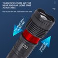 thumbnail image 7 of ICQOVD Rechargeable LED Flashlight with Digital Display High Brightness Long Range Torch for Outdoor Camping and Emergency Use, 7 of 7