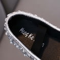 thumbnail image 6 of hengsof Girls' Sparkling Rhinestone Pearl Ballet Flats Comfortable Stretchy Stylish Sequined Party Princess Sandals, 6 of 8