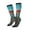 2 Black-1, variant on Women Crew Soft Moisture-wicking Socks Swimming Goggled Flamingo Pattern Design Cotton Socks, One Size fit All