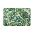 thumbnail image 1 of Green Bathroom Rug Green Bath Mat Leaf Bath Mat Leaf Bathroom Rug Tropical Bath Mat Tropical Bathroom Rug 16" X 24", 1 of 8