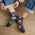 thumbnail image 3 of Pofeuu Cat Icecream Print 30cm Socks, Adult Running Hiking Socks for Youth and Adult, 3 of 7