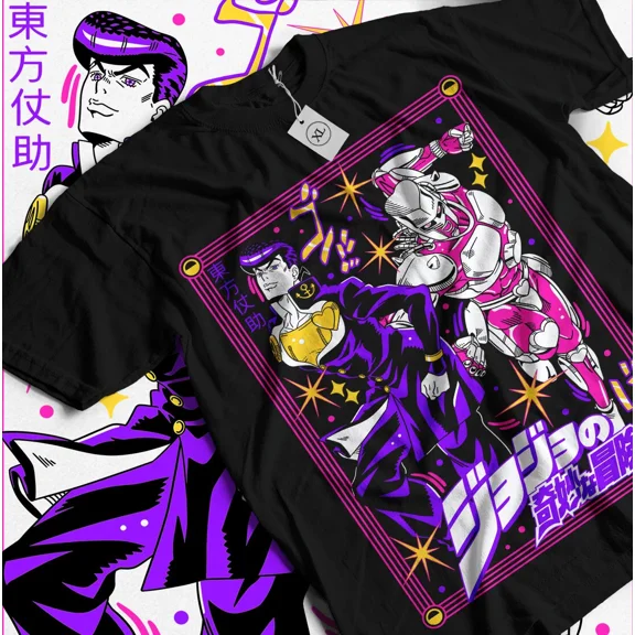 Reprint Rare Josuke Higashikata T-Shirt Jojo's Bizzare Adventure Girl Gift Shirt All Size