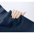 thumbnail image 4 of Sábana plana Utopia Bedding Queen, suave microfibra cepillada, azul marino, 4 of 8