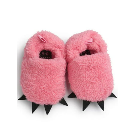 Babula Baby Winter Warm Furry Claw Home Indoor Slippers