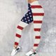 thumbnail image 5 of Gibobby Flare Leggings Leggings deportivos estampados del 4 julio para mujer Pantalones yoga（Rojo， S), 5 of 5