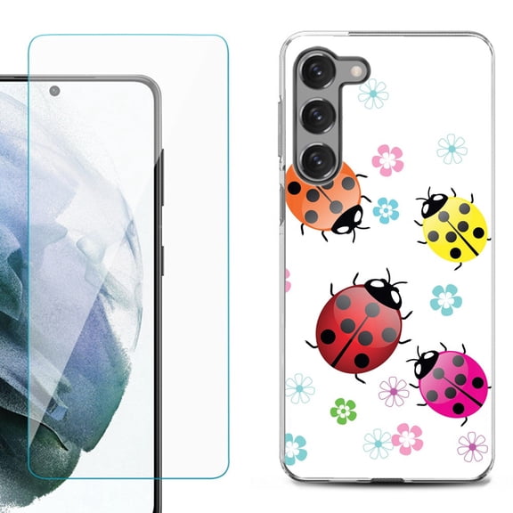 Shockproof Fashion Phone Case for Samsung Galaxy S23 5G, by OneToughShield ® - Ladybug