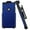Navy Blue, variant on ImpactStrong Heavy Duty Case and Belt Clip Combo for iPhone 6 and iPhone 6s, Dual Layer Drop Protection Cover and Holster - Gun Metal