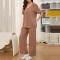 thumbnail image 6 of SnZhen Two Piece Sets for Women Summer Women's Summertime Short-sleeved Suit Casual Loungewear, 6 of 6
