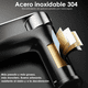 thumbnail image 5 of Grifo Mezclador De Encimera Para Baño De Acero Inoxidable Belug, Negro con Plata, 5 of 5