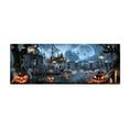 thumbnail image 1 of Large Halloween Garage Door Cover Banner Scary Pumpkin Halloween Background Party Suitable For Garage Door Cover Photography Party Table for Parties Bulk Open Flag with Pole And Mount Flag Clips for, 1 of 2