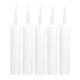 thumbnail image 1 of DOLITY Empty Caulk Tubes 310ml Tubes Maintenance with Nozzles Refillable Cartridges for 5Pcs, 1 of 9