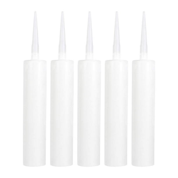 Tubos de sellador vacíos de 310 ml para mantenimiento, cartuchos rellenables para resina epoxi. 5 uds.