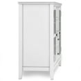 thumbnail image 4 of Artisan 53 inch Wide Solid Wood Tall TV Stand in White For TVs up to 60 inches, 4 of 11