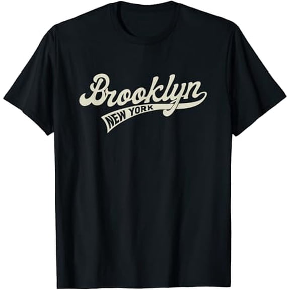 Vintage Baseball Style Brooklyn T-shirt for Men & Women T-Shirt