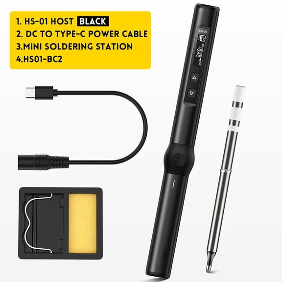 Hs-01 Smart Soldering Iron Pd 65W Adjustable Constant Temperature Soldering Kit